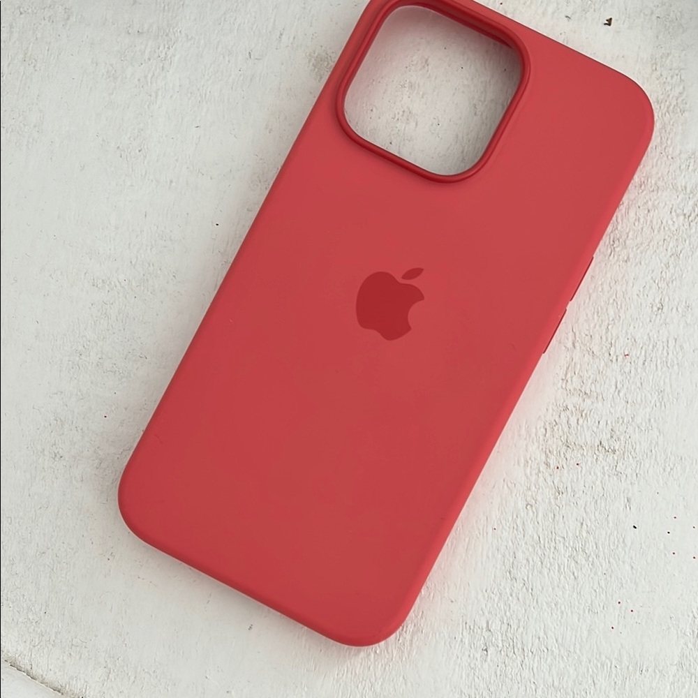 Apple Pink Pomelo Silicone iPhone Case with Matte Finish